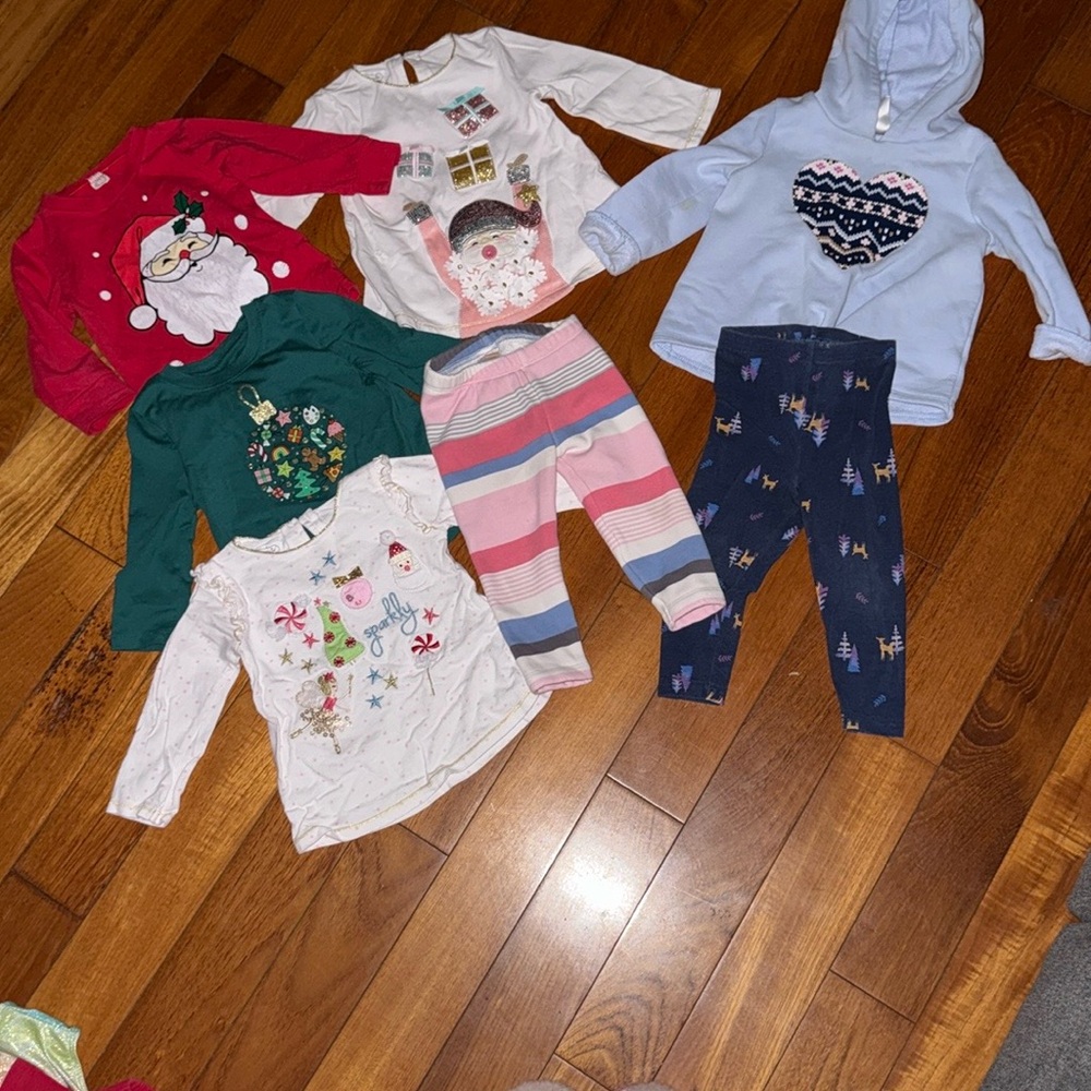 Holiday Baby girl Clothing Set bundle lot 12 18 month - Picture 7 of 7